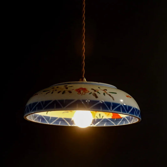 古伊万里？｜骨董｜色絵｜大皿｜ペンダントライト