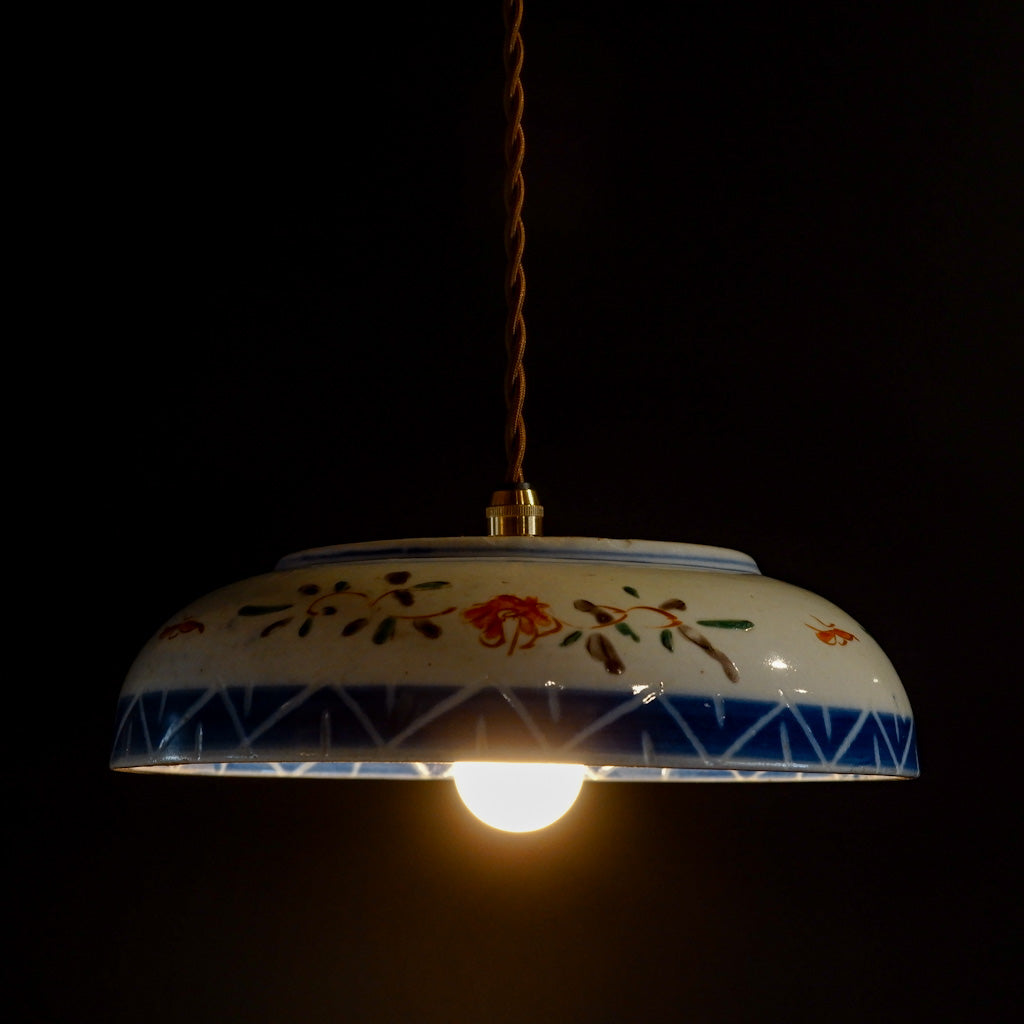 古伊万里？｜骨董｜色絵｜大皿｜ペンダントライト