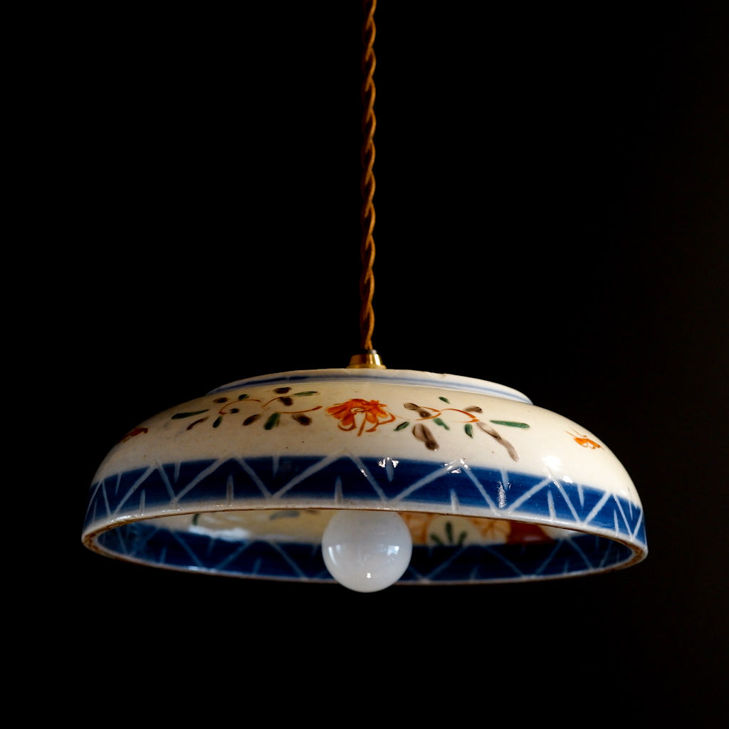 古伊万里？｜骨董｜色絵｜大皿｜ペンダントライト