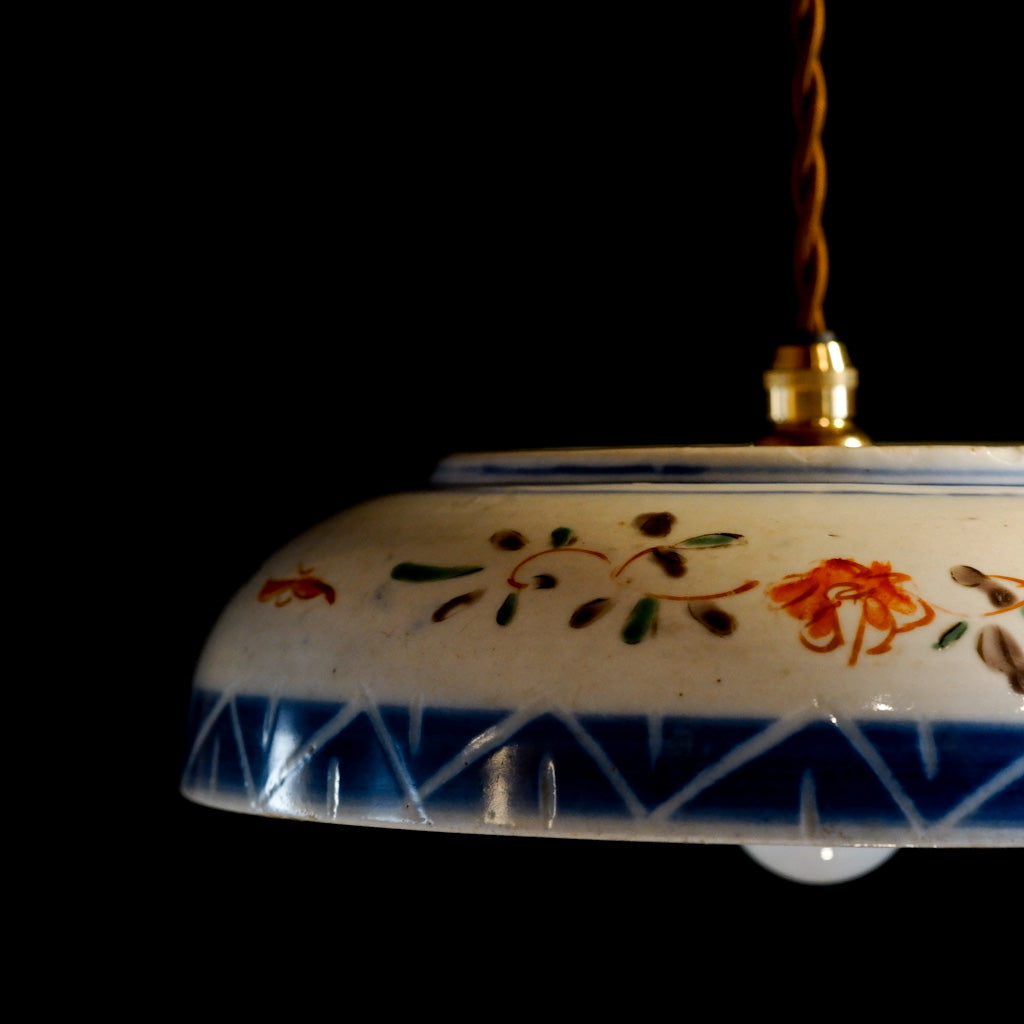 古伊万里？｜骨董｜色絵｜大皿｜ペンダントライト