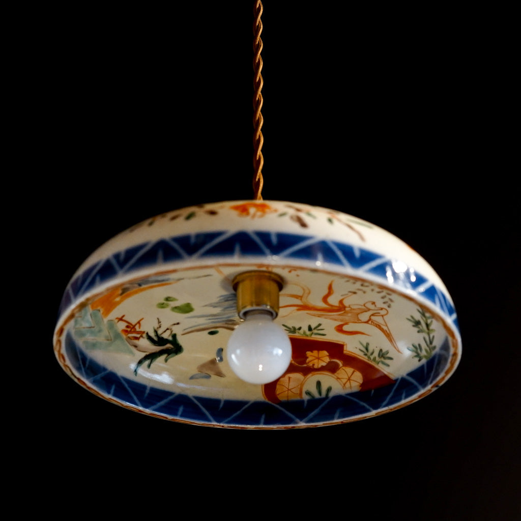 古伊万里？｜骨董｜色絵｜大皿｜ペンダントライト – アップサイクル