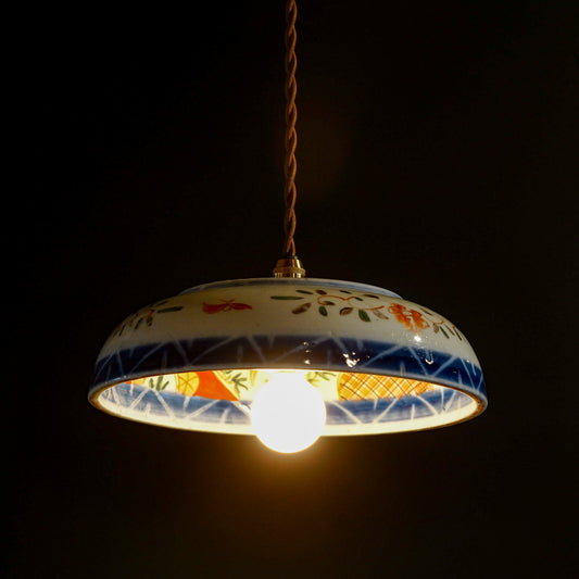 古伊万里？｜骨董｜色絵｜中皿｜ペンダントライト