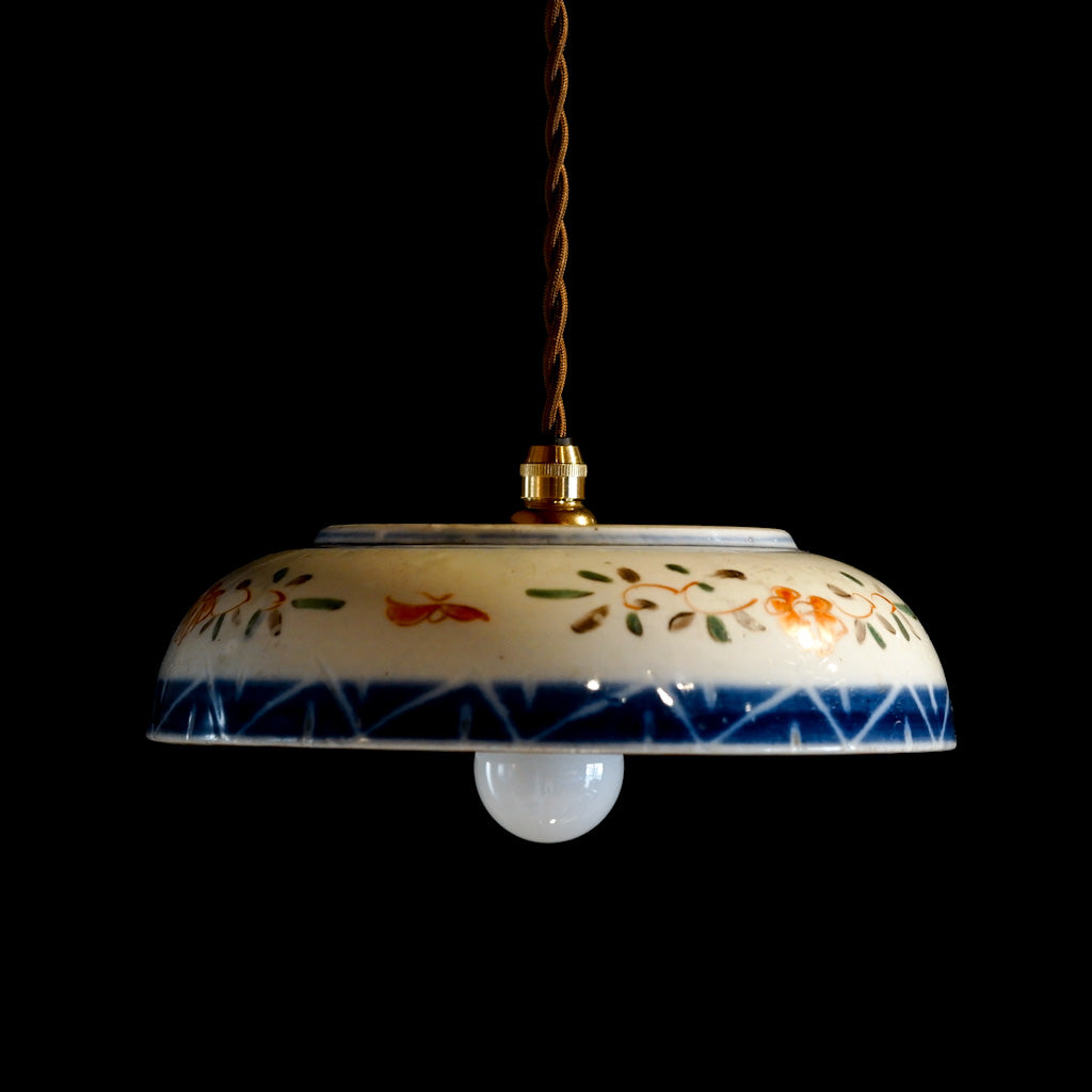 古伊万里？｜骨董｜色絵｜中皿｜ペンダントライト