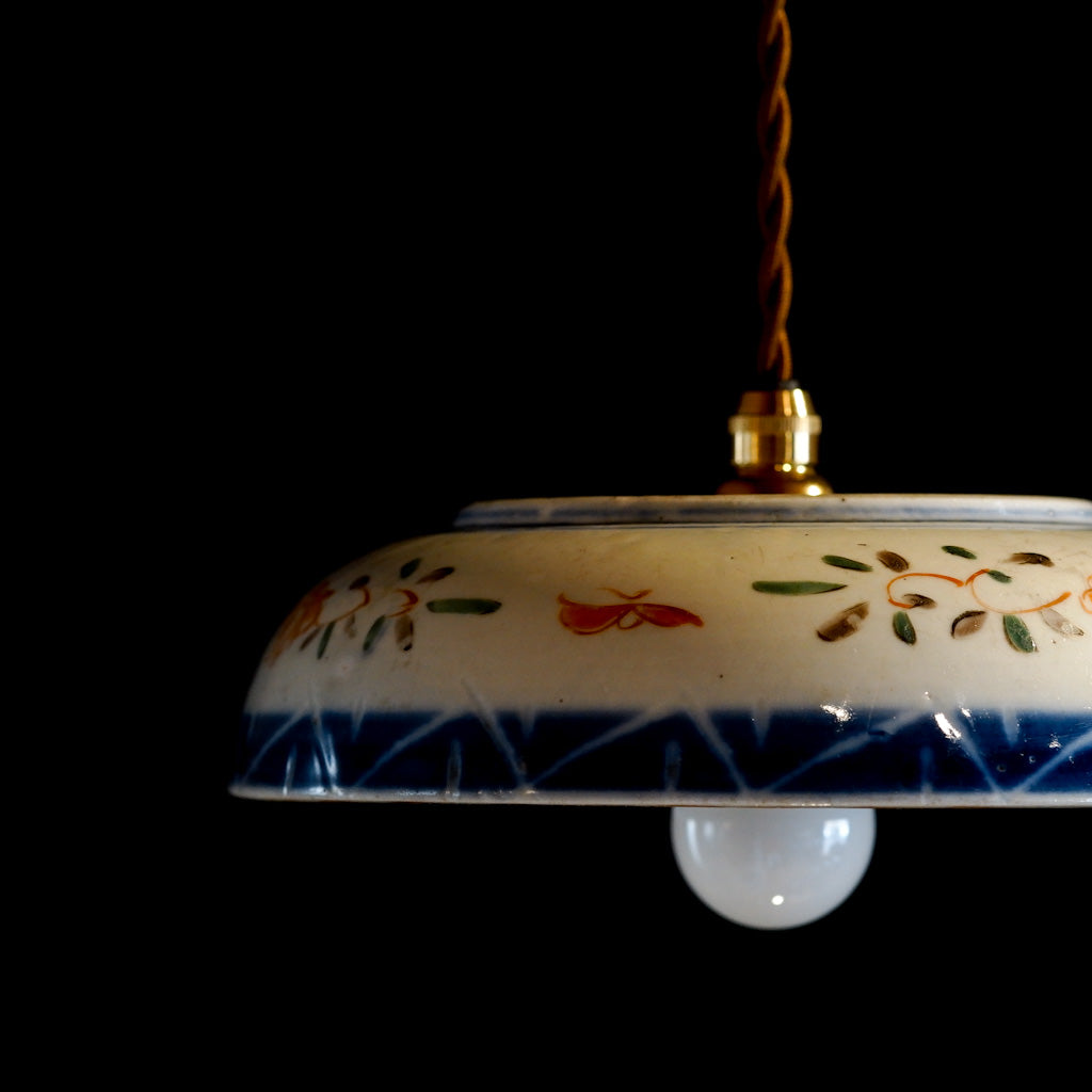 古伊万里？｜骨董｜色絵｜中皿｜ペンダントライト