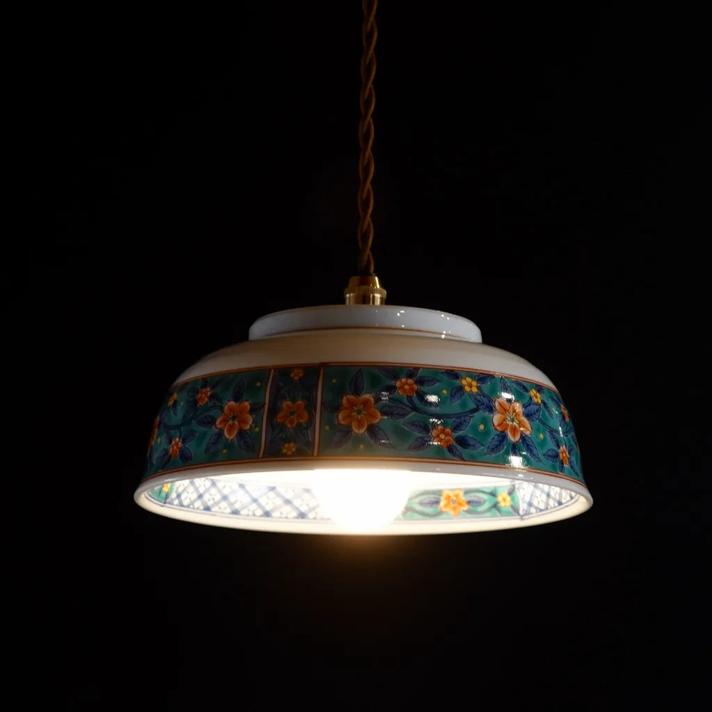 有田焼｜喜峰｜牡丹｜ペンダントライト