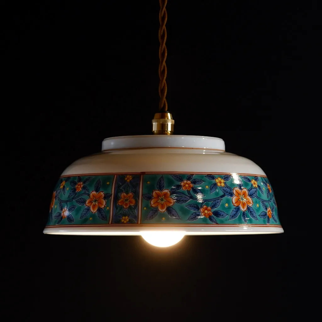 有田焼｜喜峰｜牡丹｜ペンダントライト