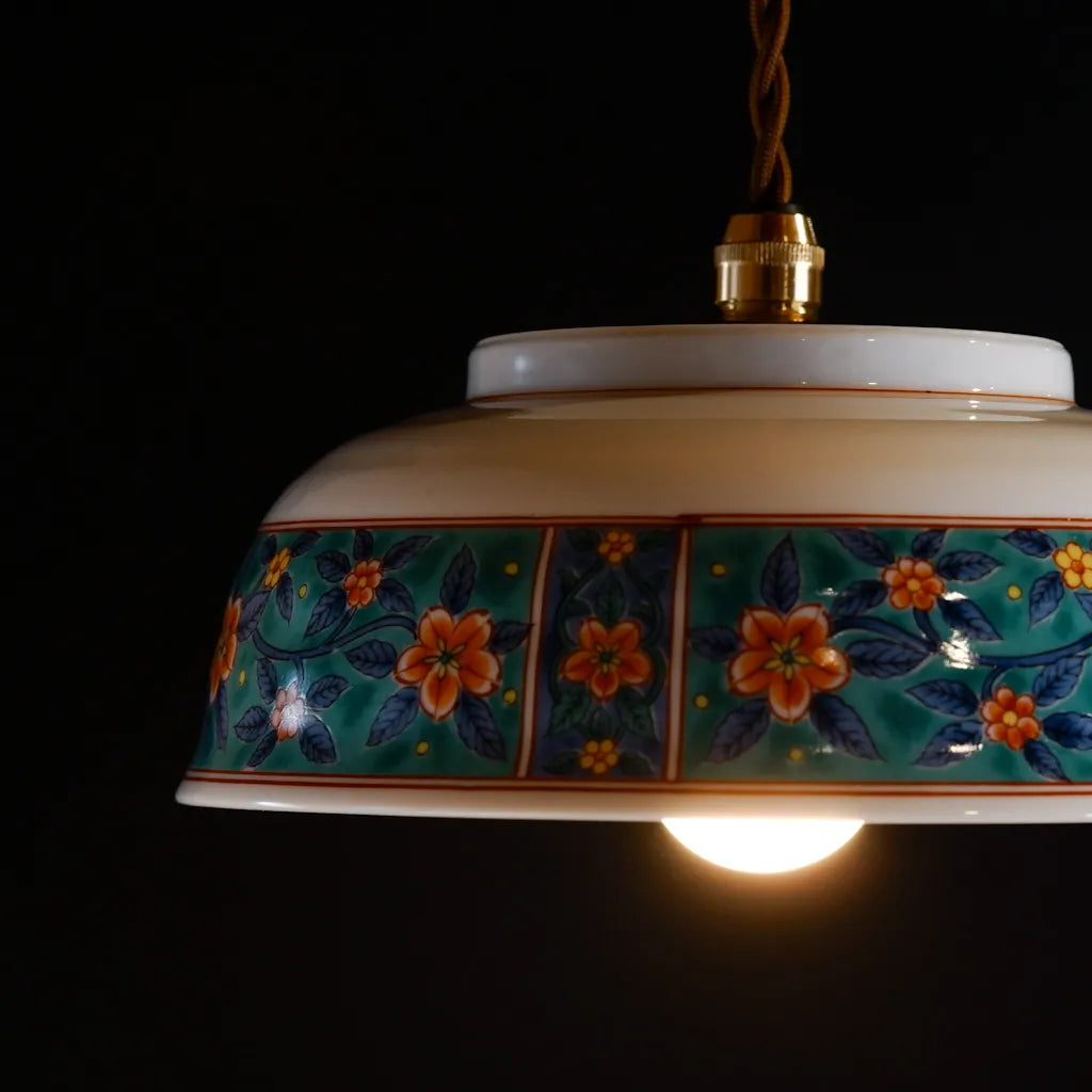 有田焼｜喜峰｜牡丹｜ペンダントライト