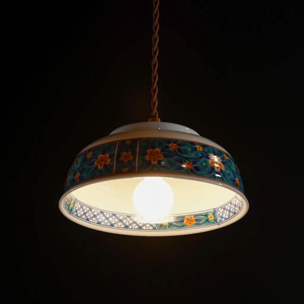 有田焼｜喜峰｜牡丹｜ペンダントライト