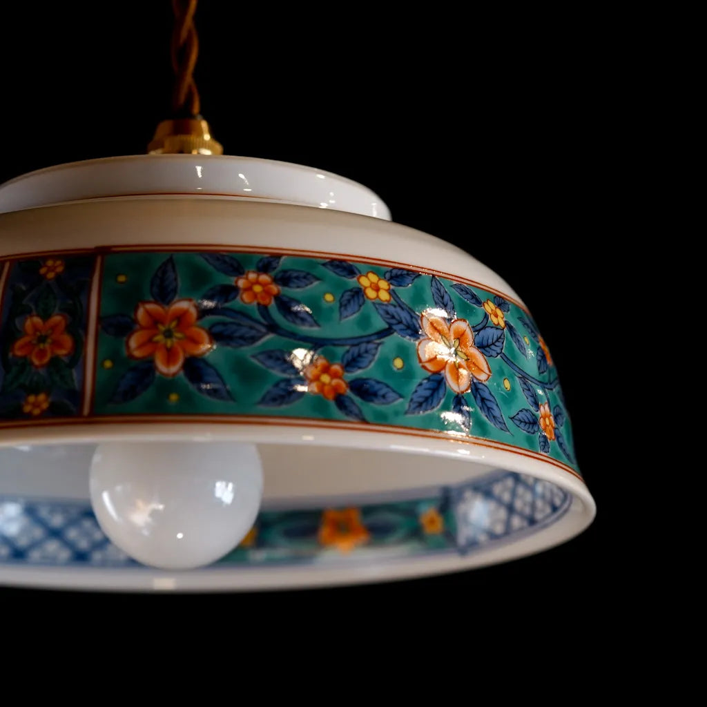 有田焼｜喜峰｜牡丹｜ペンダントライト