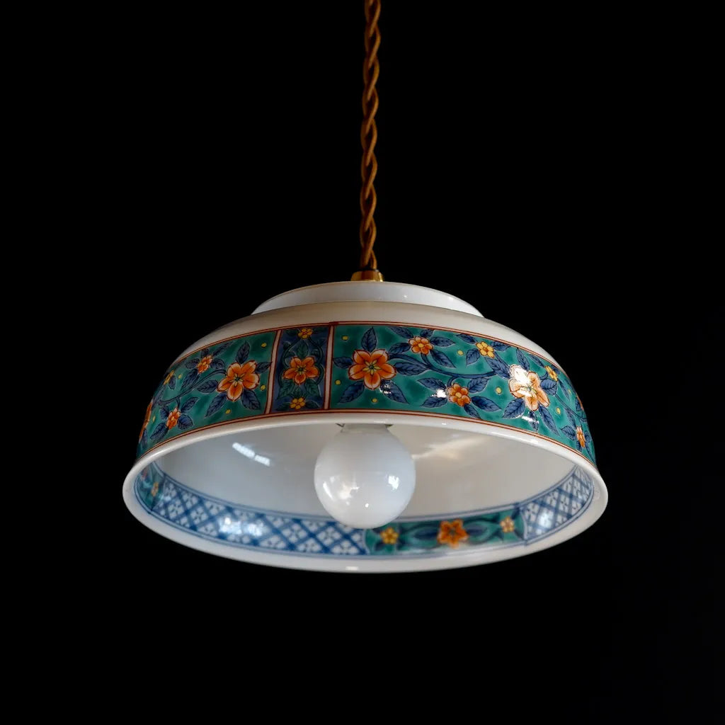 有田焼｜喜峰｜牡丹｜ペンダントライト