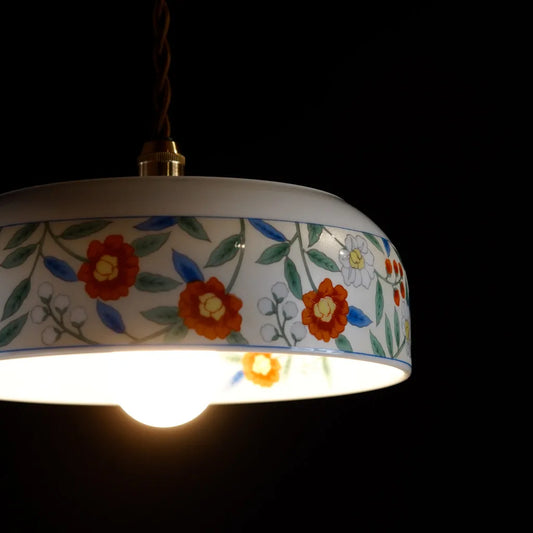 美濃焼｜吾山｜花文｜ペンダントライト