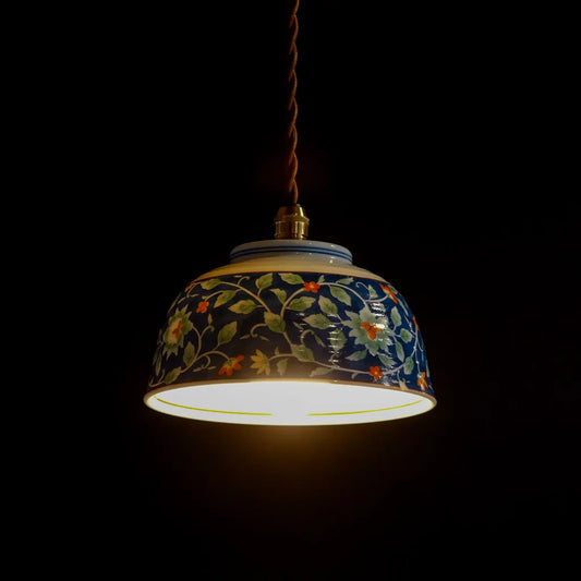 有田焼｜喜峰｜花唐草｜ペンダントライト