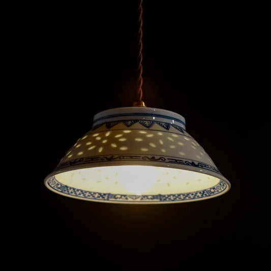 作地未詳｜蛍透｜蛍手｜ペンダントライト