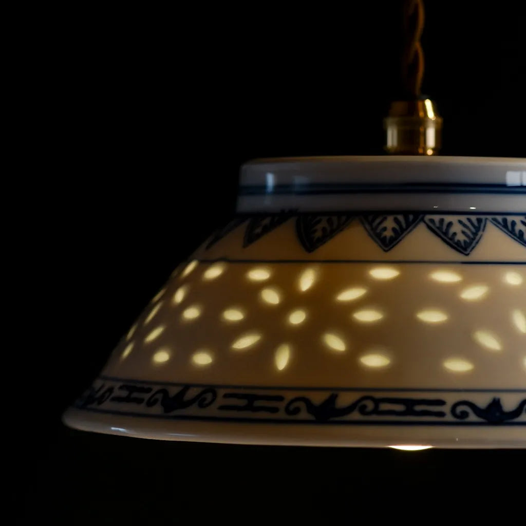 作地未詳｜蛍透｜蛍手｜ペンダントライト