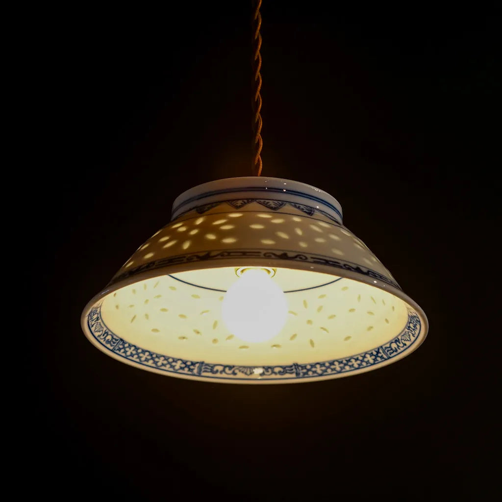 作地未詳｜蛍透｜蛍手｜ペンダントライト