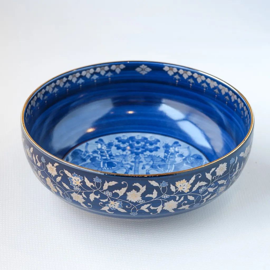 有田焼｜青藍｜法隆寺獅子狩文｜ペンダントライト