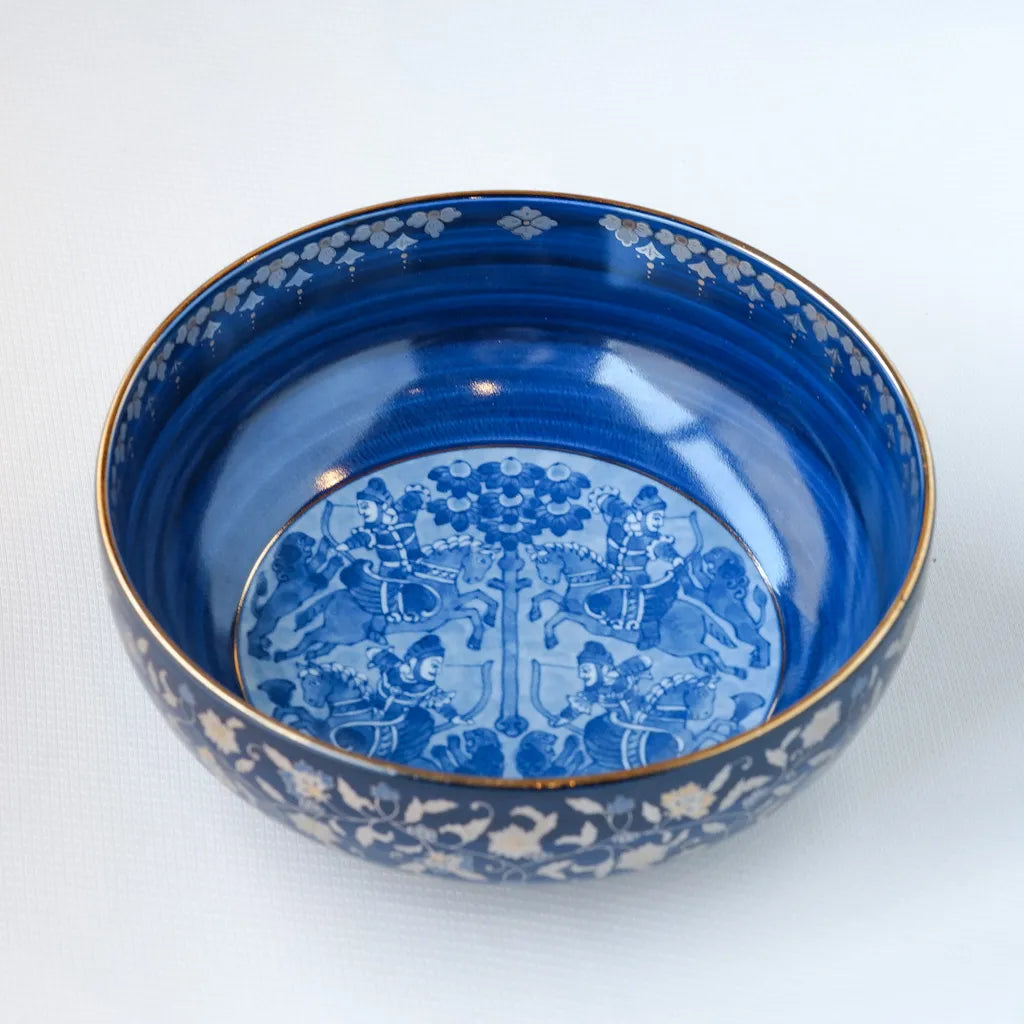 有田焼｜青藍｜法隆寺獅子狩文｜ペンダントライト