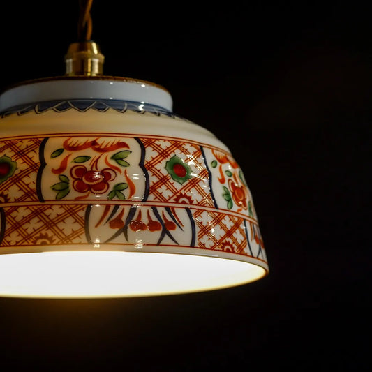 有田焼｜龍峯｜色絵｜丼①｜ペンダントライト