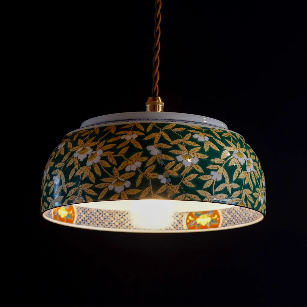 有田焼｜美泉｜錦山茶花｜ペンダントライト