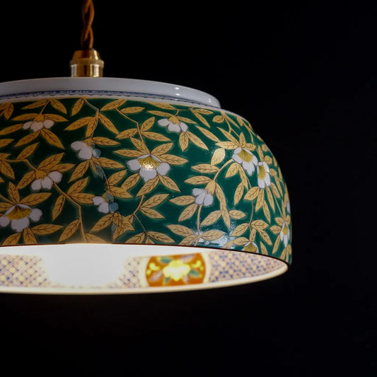 有田焼｜美泉｜錦山茶花｜ペンダントライト