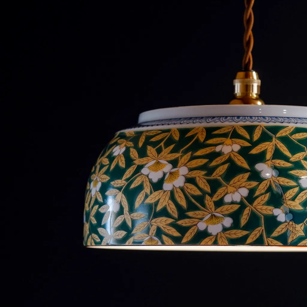 有田焼｜美泉｜錦山茶花｜ペンダントライト