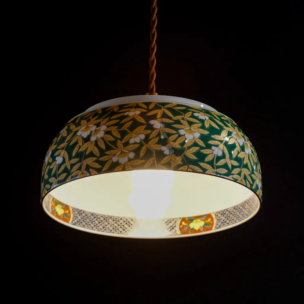 有田焼｜美泉｜錦山茶花｜ペンダントライト