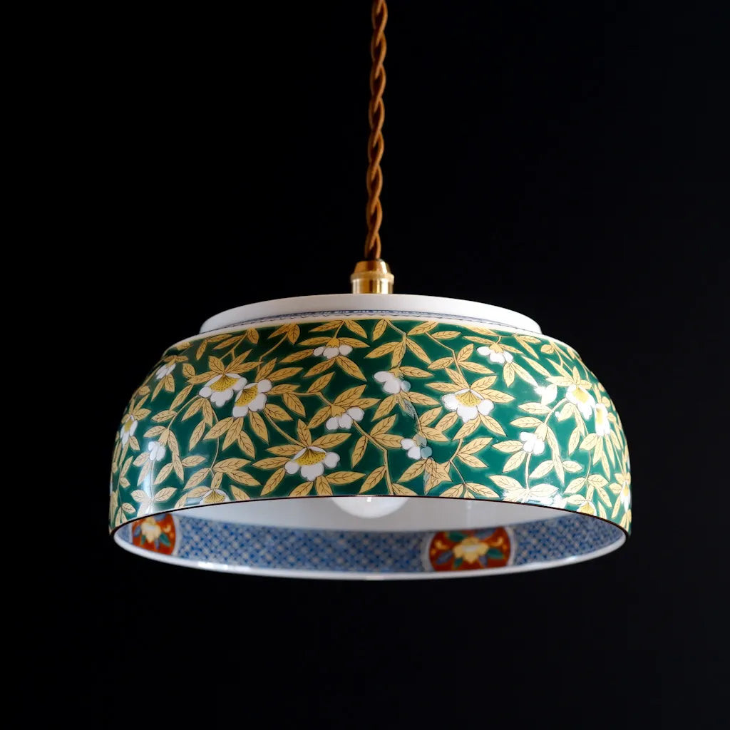 有田焼｜美泉｜錦山茶花｜ペンダントライト