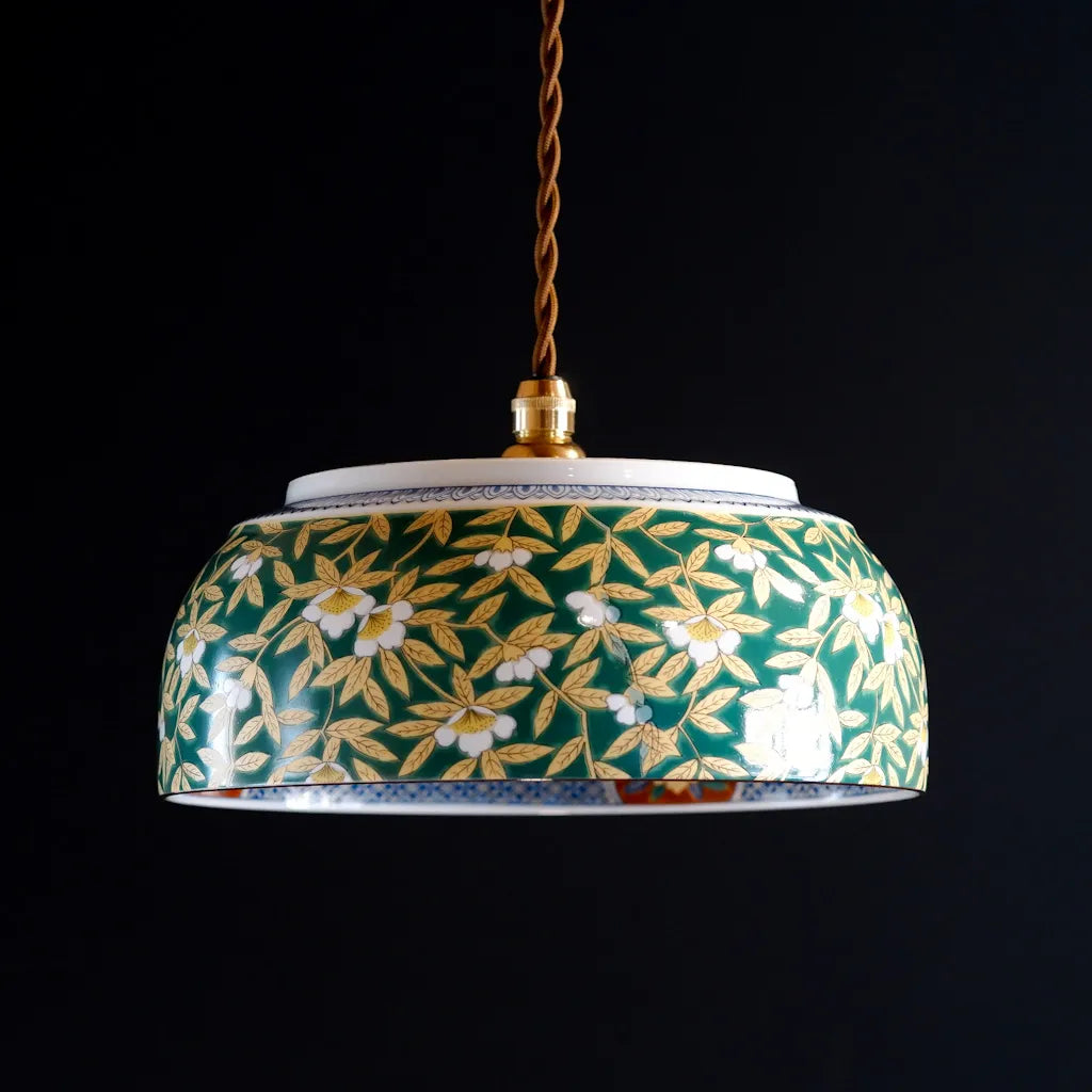 有田焼｜美泉｜錦山茶花｜ペンダントライト