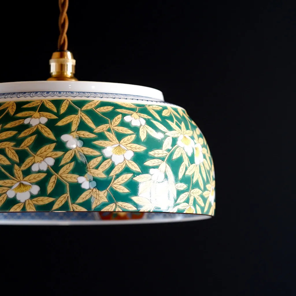 有田焼｜美泉｜錦山茶花｜ペンダントライト