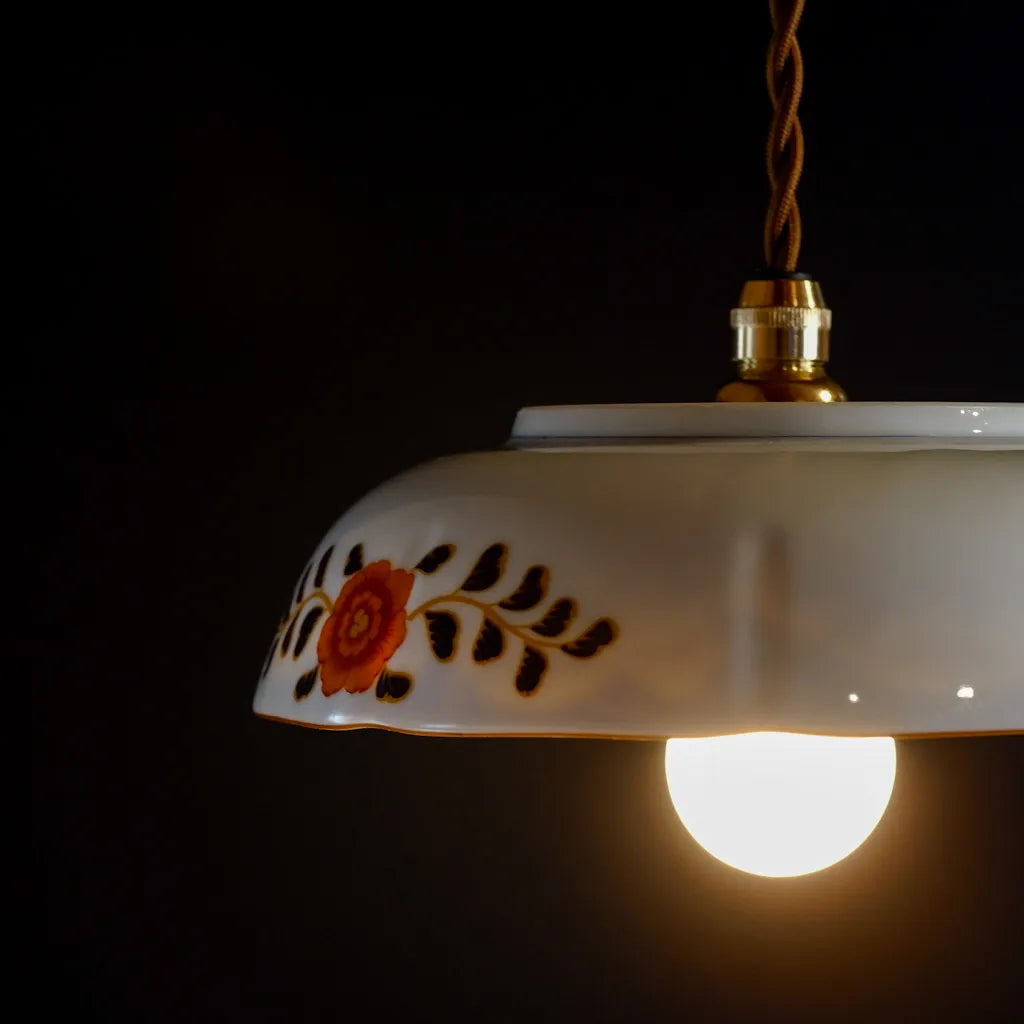 美濃焼｜庫山｜染錦｜古伊万里様式｜ペンダントライト
