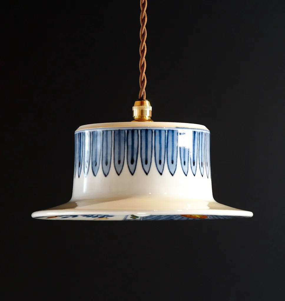 九谷焼｜九谷寿楽｜藍九谷｜ペンダントライト