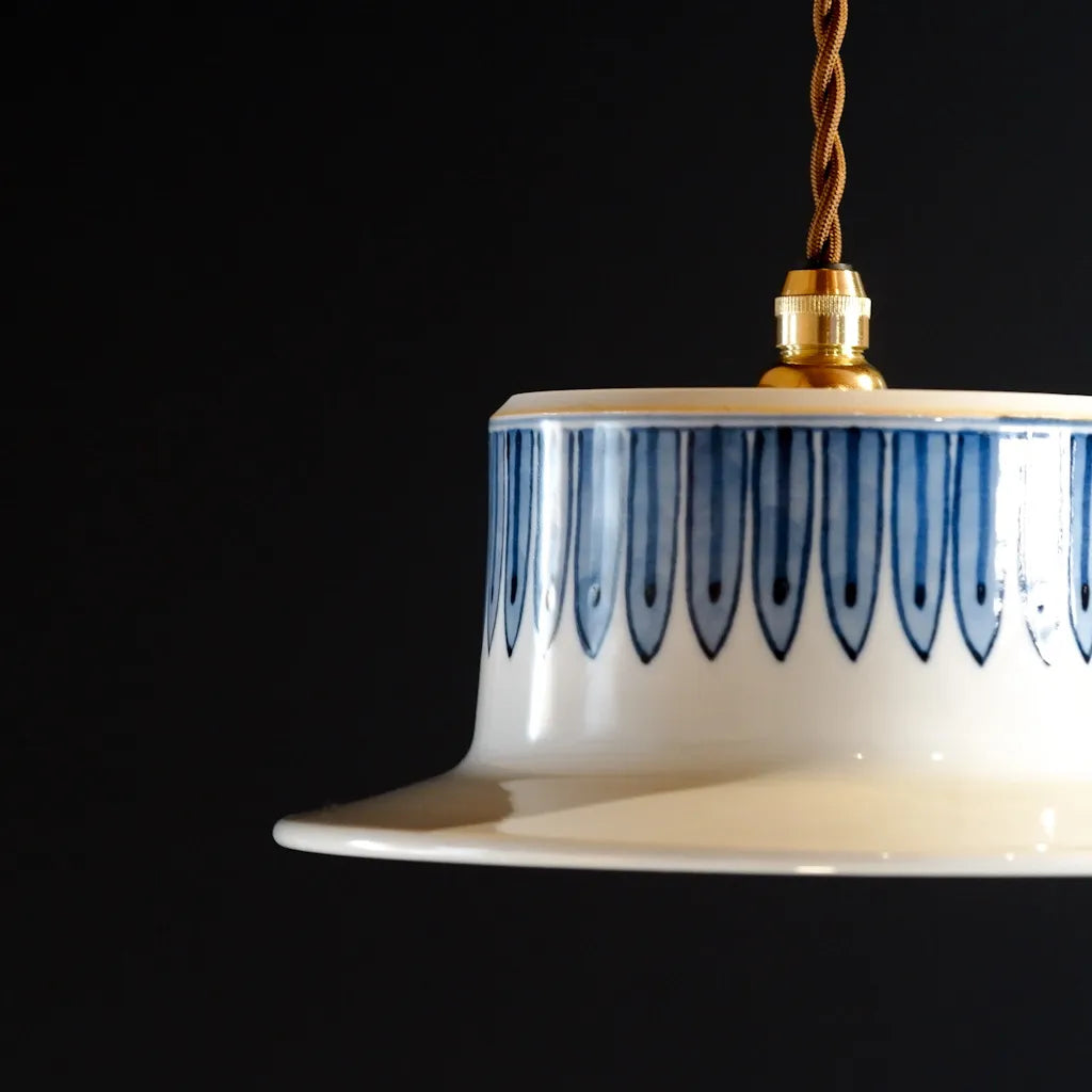 九谷焼｜九谷寿楽｜藍九谷｜ペンダントライト