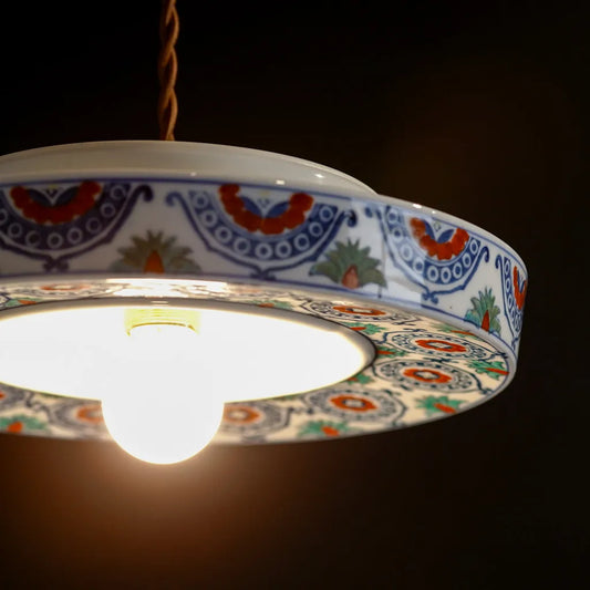 有田焼｜秀峰｜幾何学模様｜ペンダントライト