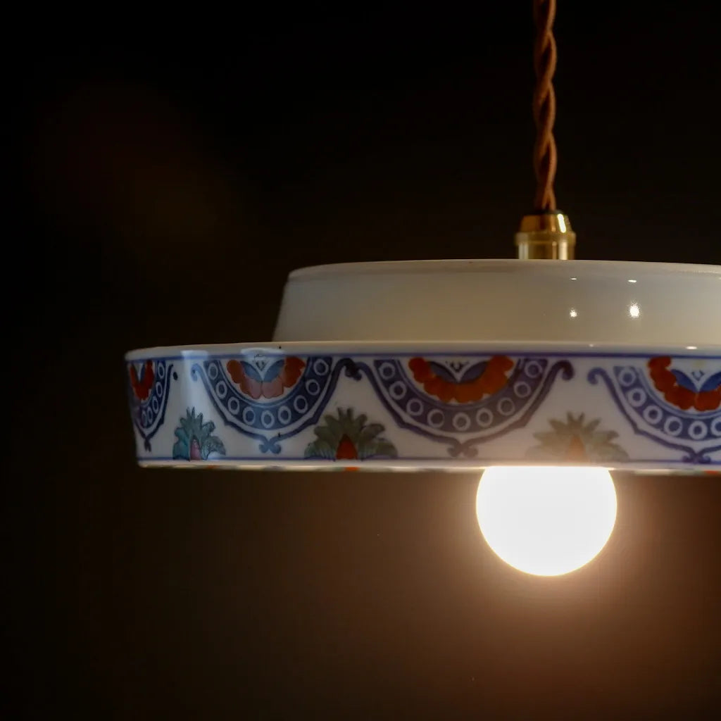 有田焼｜秀峰｜幾何学模様｜ペンダントライト
