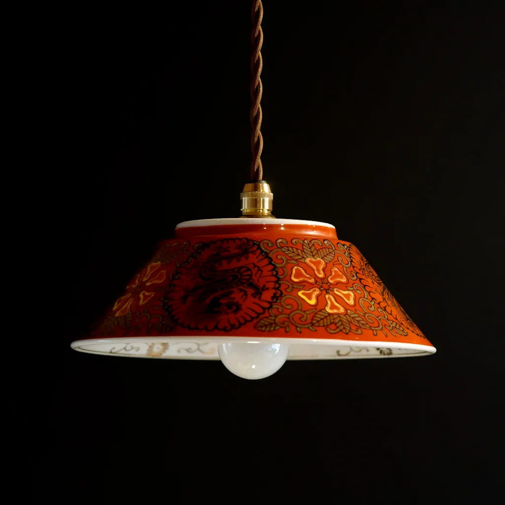 美濃焼｜丸忠陶器｜赤龍｜ペンダントライト