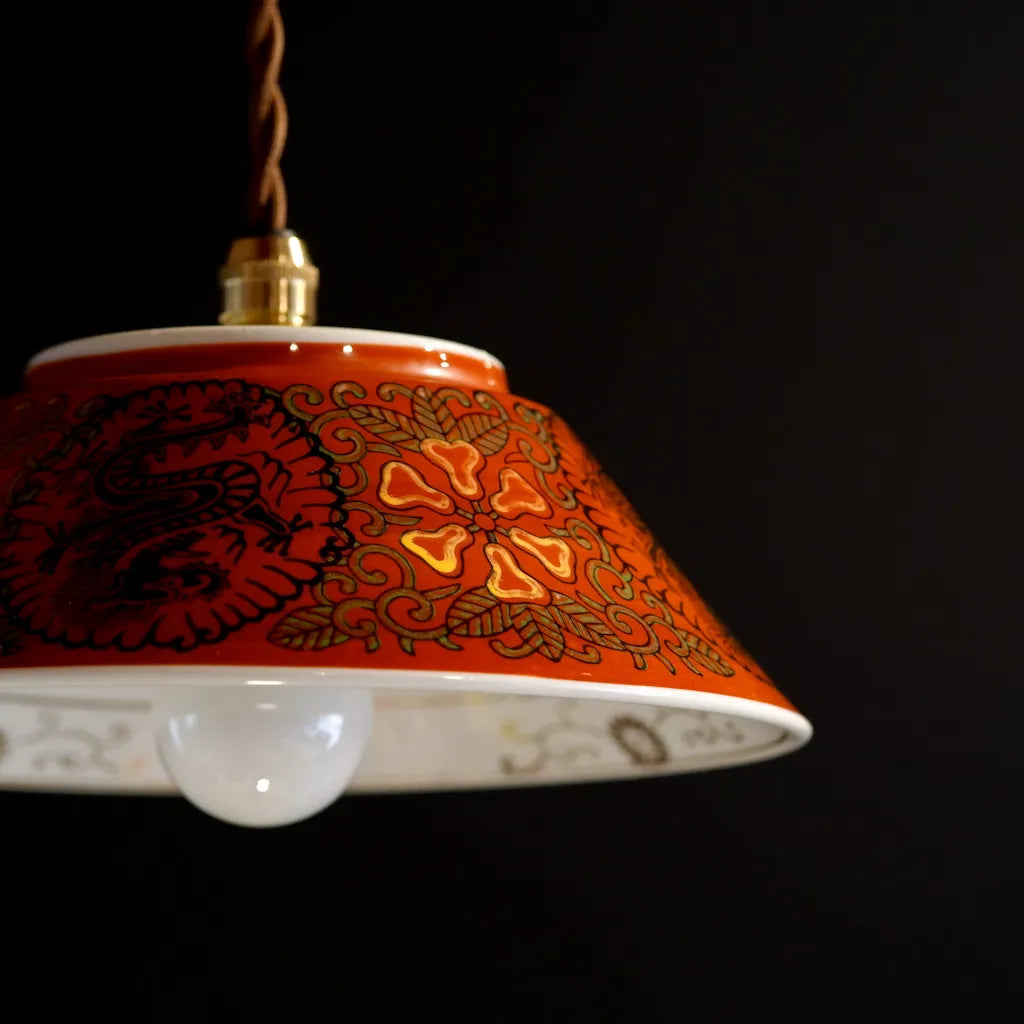 美濃焼｜丸忠陶器｜赤龍｜ペンダントライト