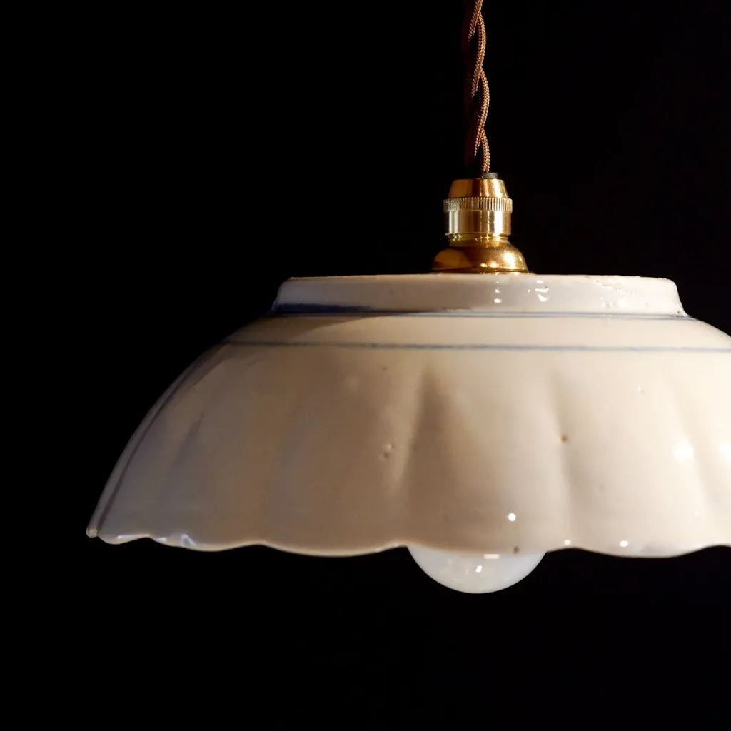 作地未詳｜時代物｜骨董皿｜ペンダントライト