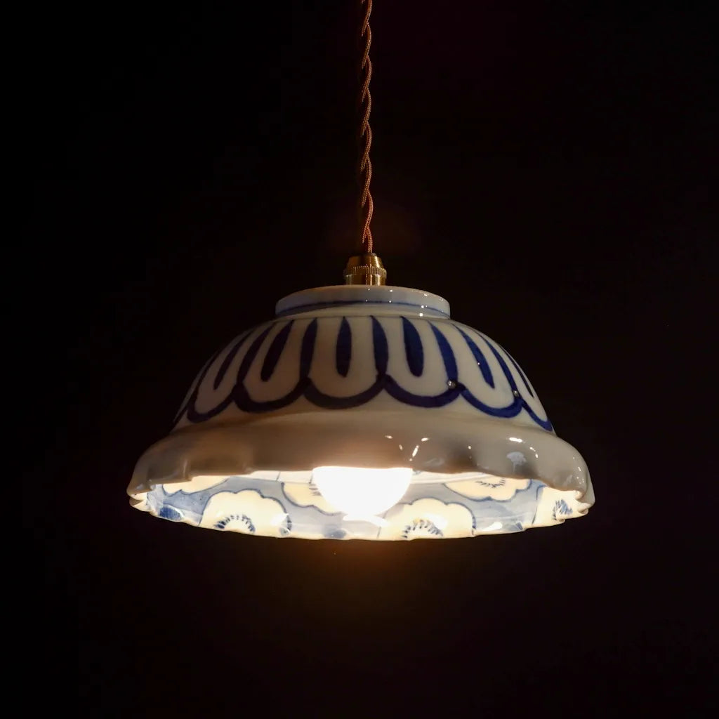 伊万里焼｜染付｜骨董｜ペンダントライト