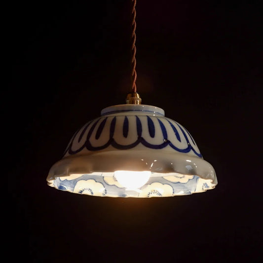 伊万里焼｜染付｜骨董｜ペンダントライト