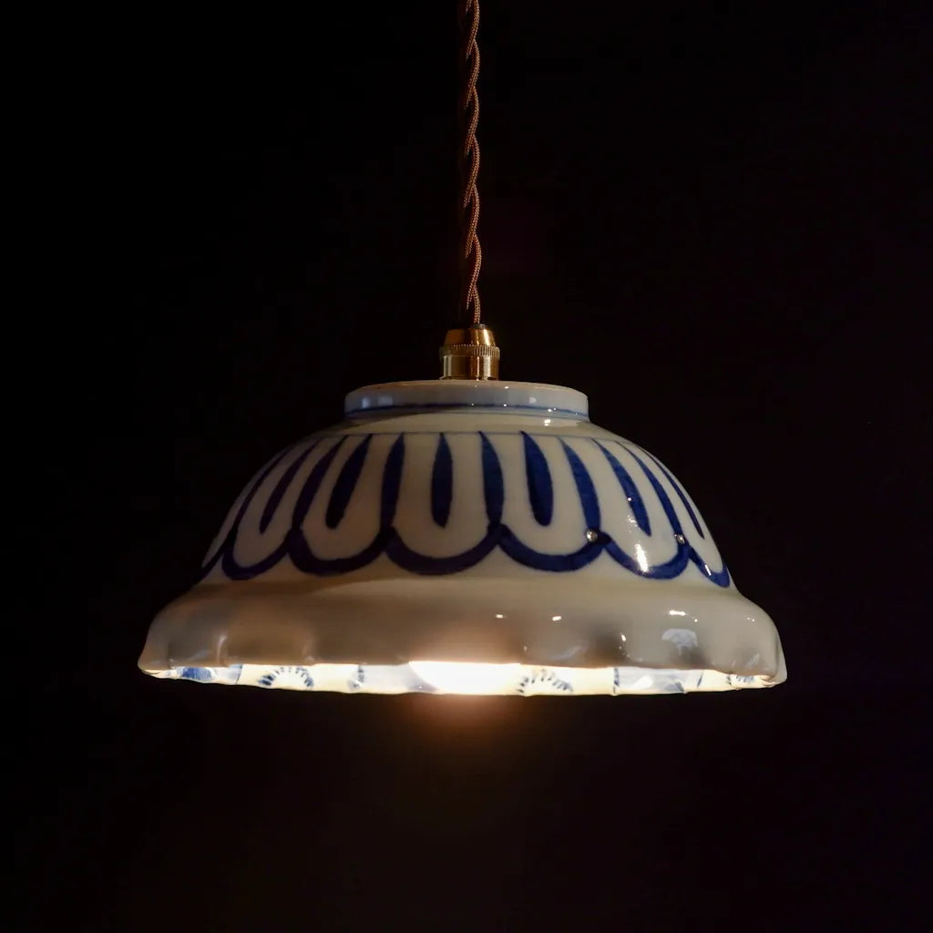 伊万里焼｜染付｜骨董｜ペンダントライト