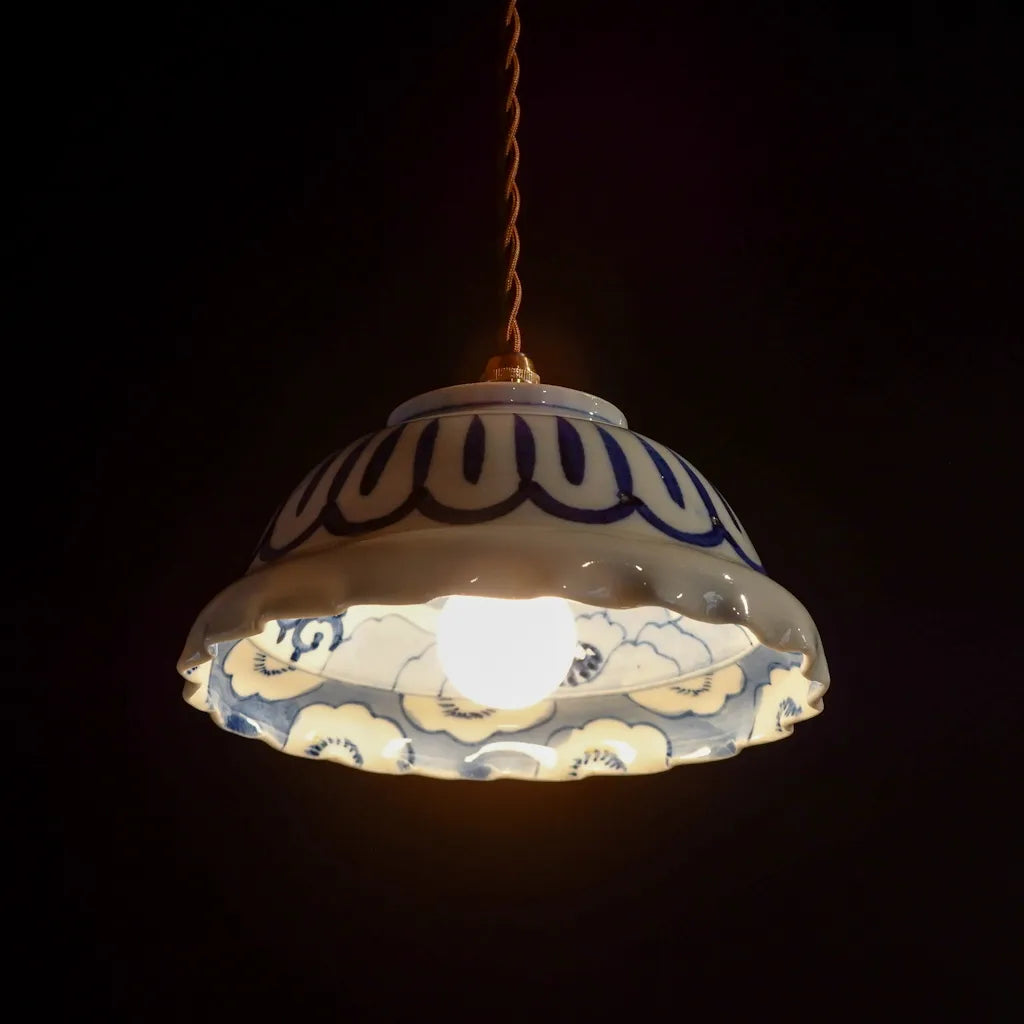 伊万里焼｜染付｜骨董｜ペンダントライト