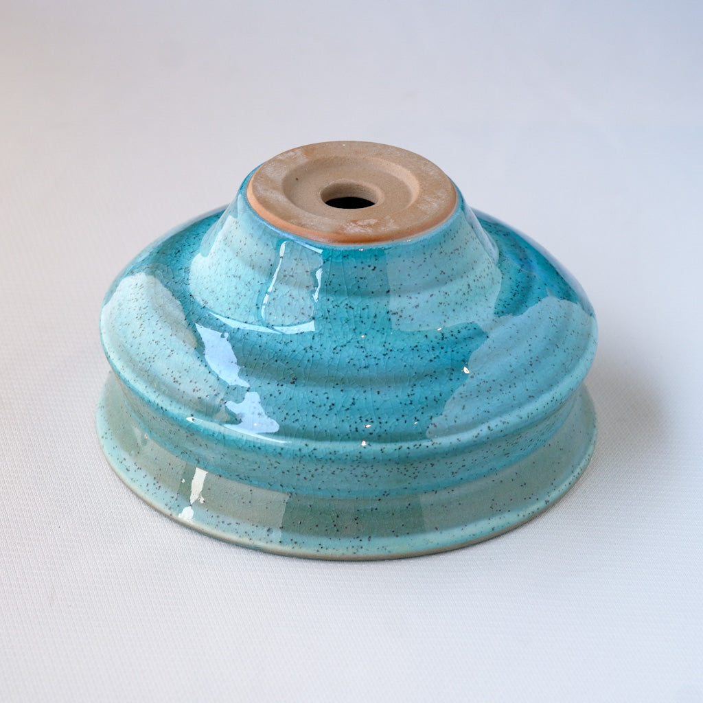 常滑焼｜都｜トルコ青釉｜ペンダントライト