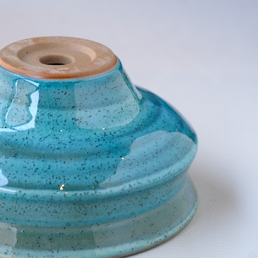 常滑焼｜都｜トルコ青釉｜ペンダントライト
