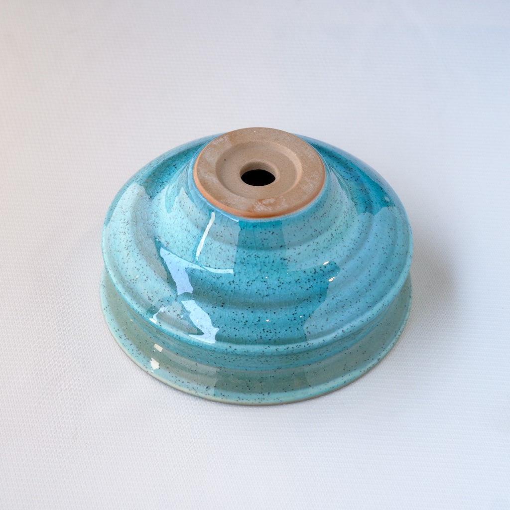 常滑焼｜都｜トルコ青釉｜ペンダントライト