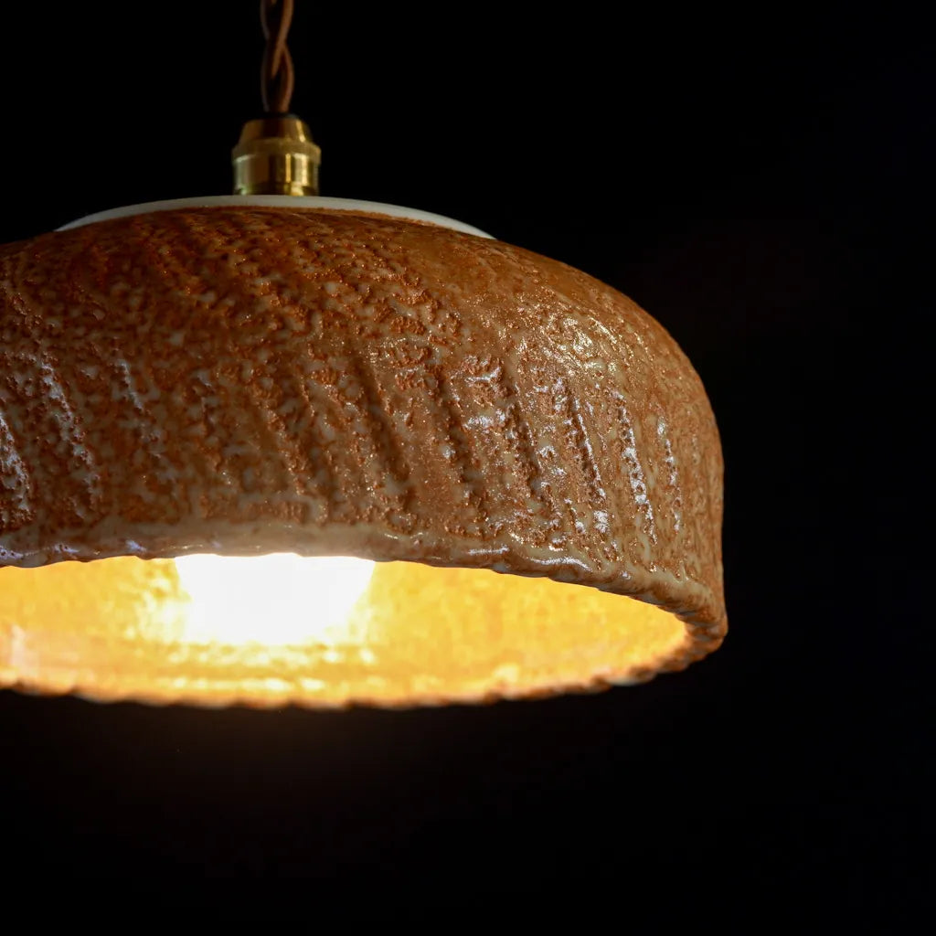 作地未詳｜美濃焼？｜志野｜ペンダントライト