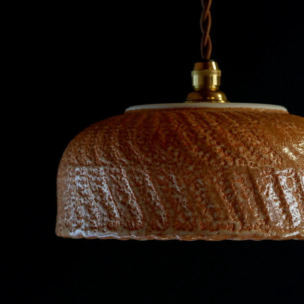 作地未詳｜美濃焼？｜志野｜ペンダントライト