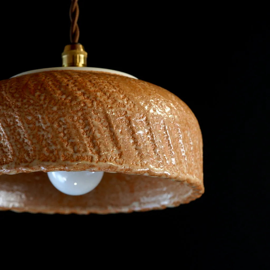 作地未詳｜美濃焼？｜志野｜ペンダントライト