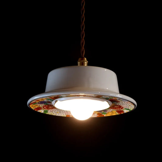 九谷焼｜九谷美山｜花詰｜ペンダントライト