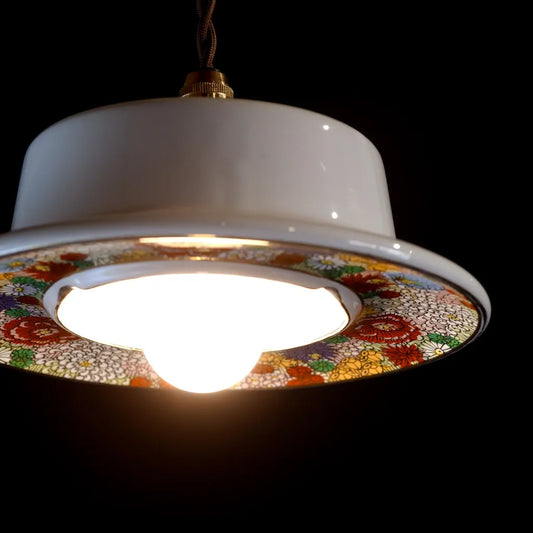 九谷焼｜九谷美山｜花詰｜ペンダントライト