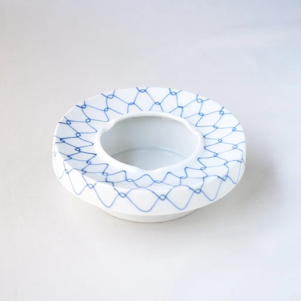 Mino ware(?) | Mesh pattern | White porcelain | Indigo | Blue and white porcelain | Pendant light